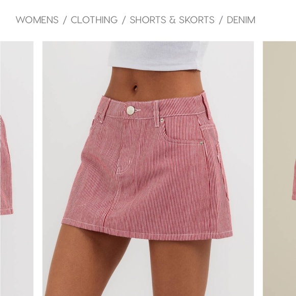 Demin skort - Picture 4 of 4